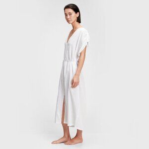 GAP Crinkle Cotton Modal Linen Maxi Cover-Up M/L